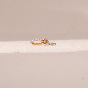 Petite Blossom Spark Diamond Ring