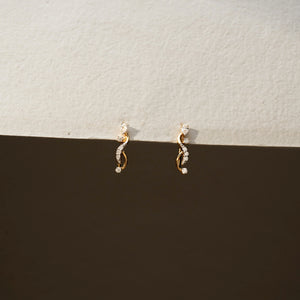 Elegant Twisted Slider Drop Earring