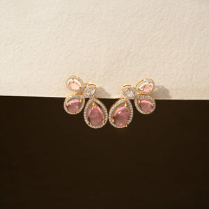 Sparkling Purple Teardrop Luxe Earring
