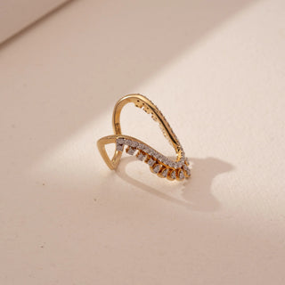Aurora Curve Diamond Band Ring