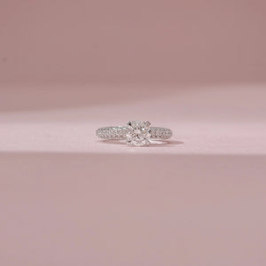 Elegant Micro Pave Diamond Ring