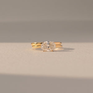 Luminous Oval Floral diamond Ring