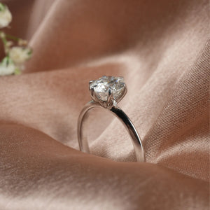 Moonlit Diamond Engagement Ring