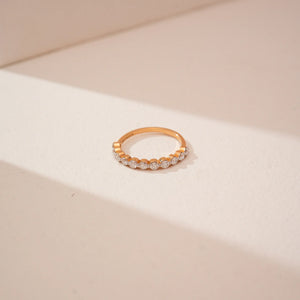 Classic Half Diamond Eternity Ring