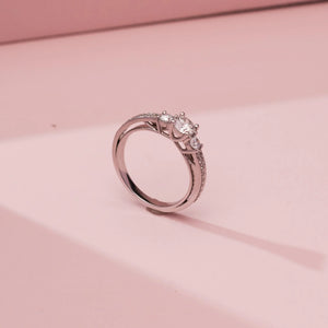 Threefold Promise Solitaire Diamond Ring