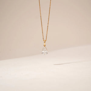Pear Shaped Teardrop Diamond Pendant