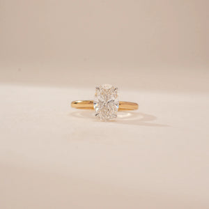 Oval Muse Solitaire Diamond Ring