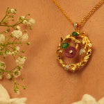 Circular Forest Fusion Diamond Pendant