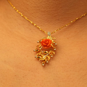 Ruby Yellow Diamond Pendant