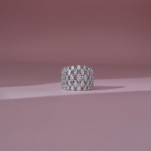 Multi Row Marquise Diamond Ring