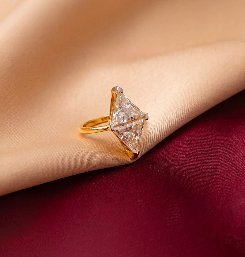Bold Cut Lab Grown Diamond Engagement Rings