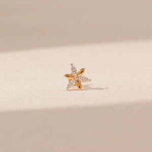 Flower Bloom Diamond Nose Pin