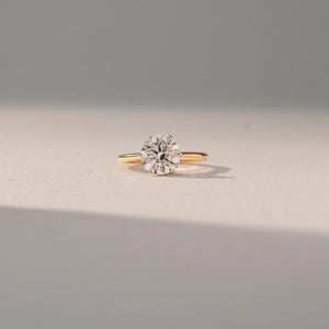 Pure Round Light Diamond Ring