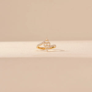 Graceful Marquise Embrace Diamond Ring