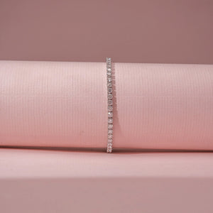 Elegant Round Tennis Diamond Bracelet