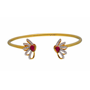 Ruby Connect Floral Diamond Bracelet
