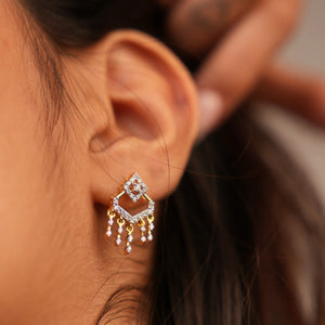 Luxe Layer Drop Diamond Earrings