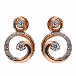 Halo Solitaire Diamond Stud Earrings