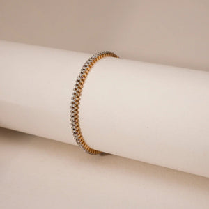 Straight-Line Diamond Tennis Bangle