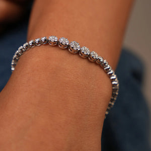 Diamond Orb Tennis Bracelet
