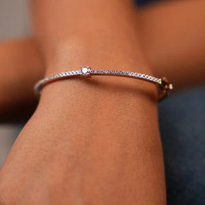 Single Solitaire Diamond Bracelet