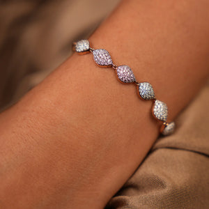 Sparkling Almond Diamond Bracelet