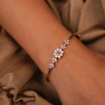 Floral Effect Diamond Bracelet