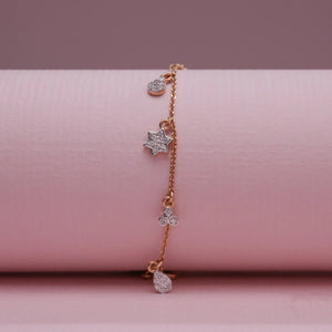 Celestial Dazzle Diamond Charm Bracelet