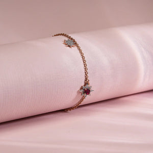 Starlit Whimsy Charm Diamond Bracelet