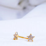 Midnight Star Diamond Stud Earrings