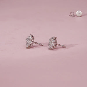 Marquise Galaxy Flower Burst Studs