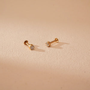 Timeless Sparkling Stone Stud Earrings