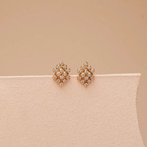 Antique-Inspired Floral Cluster Studs