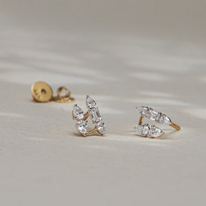 Sweetheart Sparkle Diamond Stud Earrings