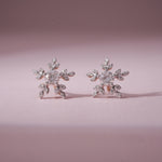 Crystal Flake Luxe Diamond Earrings