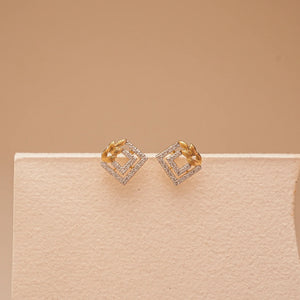 Art Deco Statement Diamond Studs