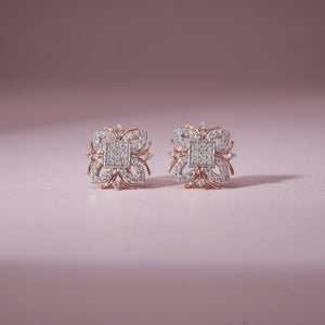 Brilliance Cage Diamond Core Studs