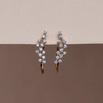 Starlit Vine Diamond Drop Earrings