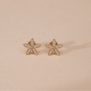 Botanical Grace Diamond Stud Earrings