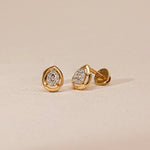 TearDrop Gleam Diamond Drop Earrings