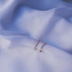 Crystal Arc Diamond Earrings