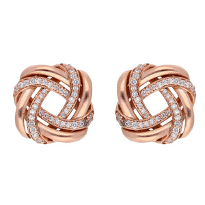 Eternal Loop Diamond stud Earrings