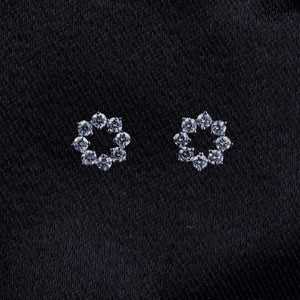 Clustered Bloom Diamond Stud Earrings
