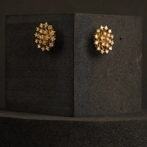Flower Burst Diamond Studs Earrings
