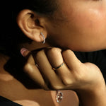 Diamond Trail Cuff Earrings