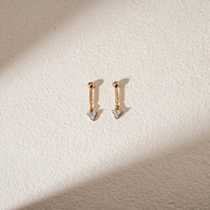 Tiny Blossom Cluster Diamond Earrings