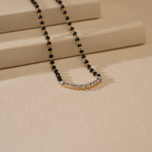 Halo Drape Diamond Mangalsutra