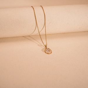 Golden Drift Elegant Diamond Necklace