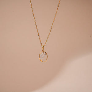 Golden Drift Elegant Diamond Necklace
