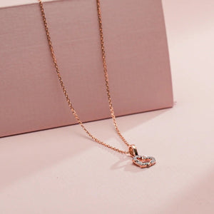 Diamond Embrace Petite Heart Necklace